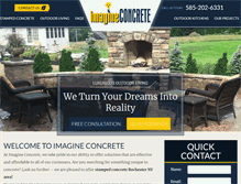 Tablet Screenshot of imagineconcrete.com